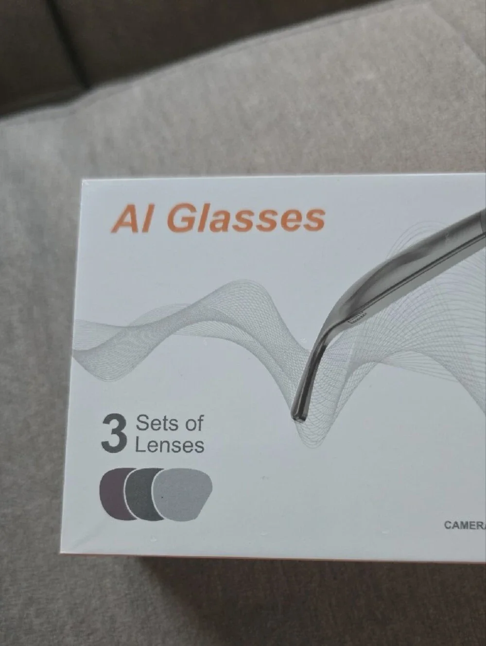 AI Glasses Smart Sunglasses with Dark Gray Lenses